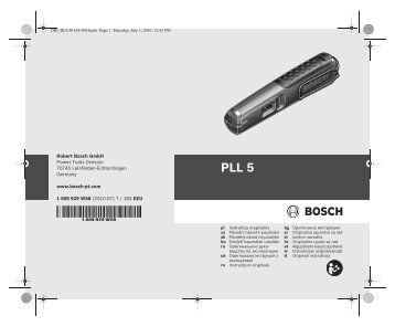 Robert Bosch GmbH Power Tools Division 70745 ... - Dedeman