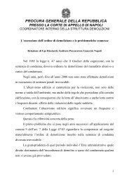 procura generale della repubblica presso la corte di appello di napoli