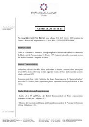 Curriculum vitae Alessandro Antonio Giusti - Meridiana