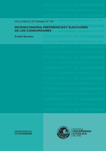 MicroeconomÃ­a: preferencias y elecciones de los consumidores