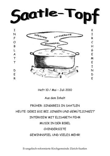 Nr. 10 - Evangelisch-reformierte Kirchgemeinde Saatlen