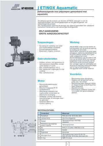 JETINOX Aquamatic - Johnson Pump