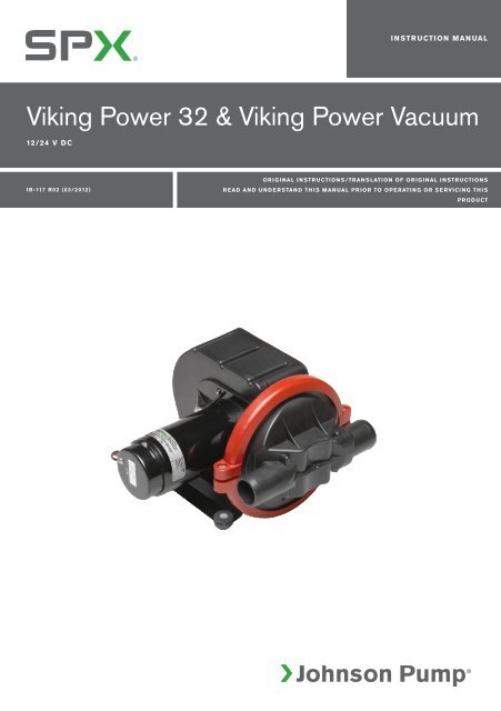 Viking Power 32 Viking Power Vacuum Johnson Pump