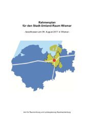 Rahmenplan SUR Wismar - Regionaler Planungsverband ...
