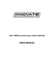 LMA-2 Manual - Innovate Motorsports