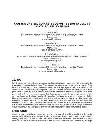 analysis of steel-concrete composite beam-to ... - CCVI Information