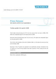 Press Release - Jensen Group