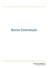Norme Contrattuali e Condizioni Economiche - ING Direct