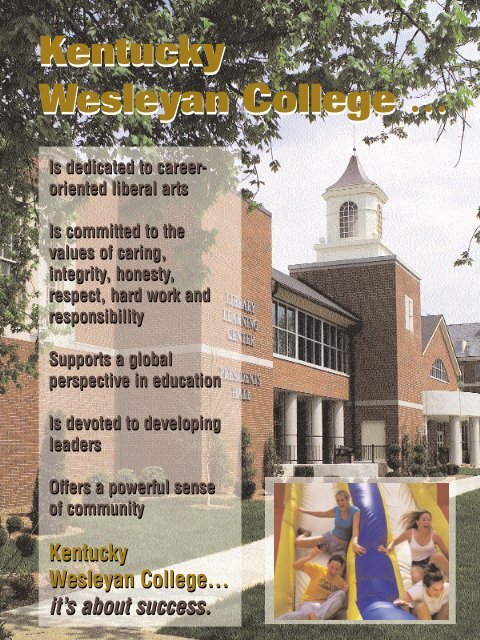 FALL TODAY 2002 - Kentucky Wesleyan College
