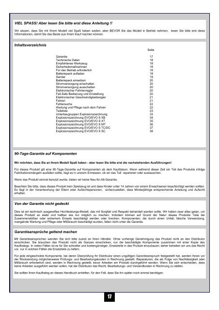 INSTRUCTION MANUAL - HPI Racing UK