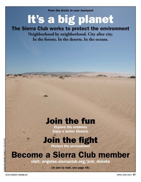 Southern Sierran - Sierra Club - Angeles Chapter