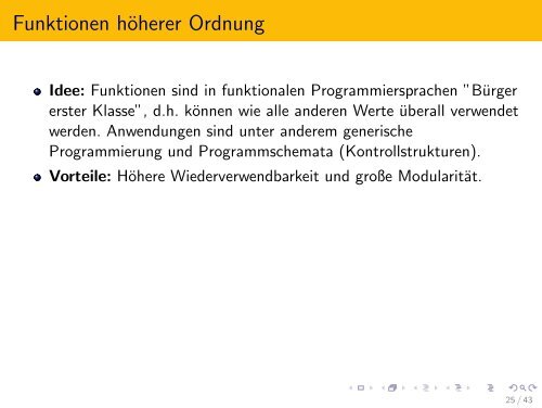 Folien zur Einführung in Haskell