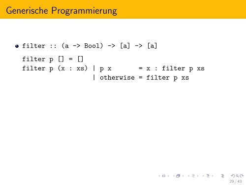 Folien zur Einführung in Haskell