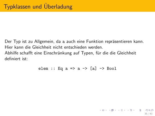 Folien zur Einführung in Haskell