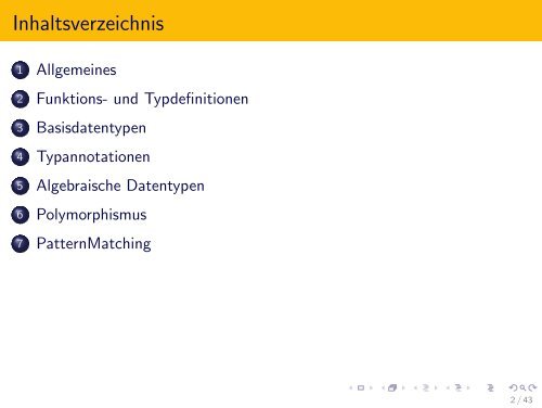 Folien zur Einführung in Haskell