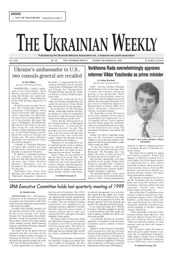 52_December 26, 1999 - The Ukrainian Weekly