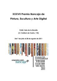 XXXVII Premio Bancaja de Pintura, Escultura y Arte Digital - Ivam