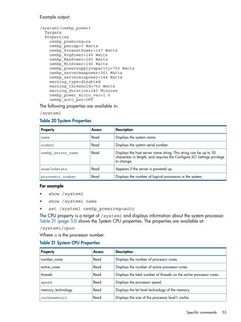 HP iLO 3 Scripting and Command Line Guide - Business Support ...