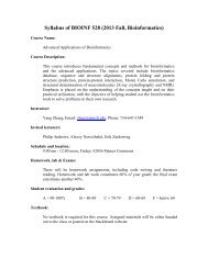 Syllabus PDF - The Yang Zhang Lab