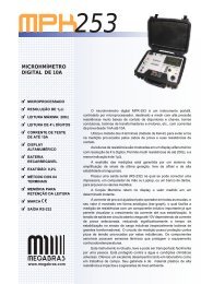 microhmimetro mpk-253 - Master Tools Instrumentos Ltda