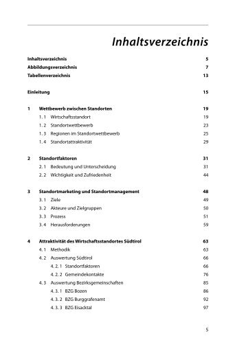 Inhaltsverzeichnis "AttraktivitÃ¤t des ... - GemNova.net