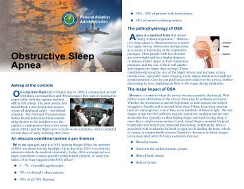 Obstructive Sleep Apnea - FAA