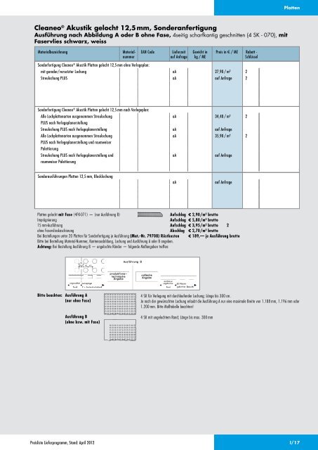 Knauf Preisliste Lieferprogramm, April 2012