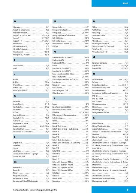 Knauf Preisliste Lieferprogramm, April 2012