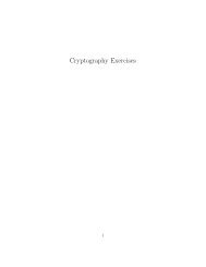 Cryptography Exercises