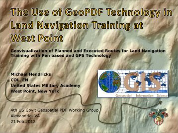 West Point - Land Nav/GeoPDF - Army Geospatial Center