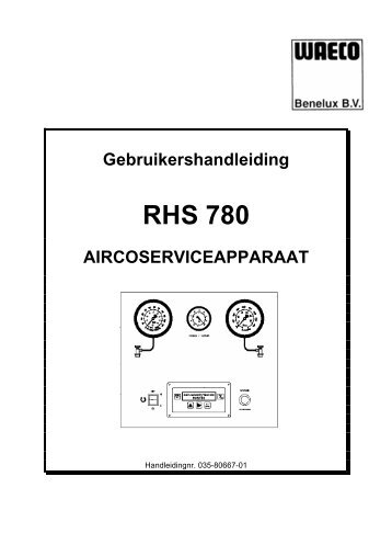 Bedieningshandleiding in Nederlands - WAECO - AirCon Service