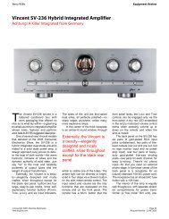 Vincent SV-236 Hybrid Integrated Amplifier - Neby Hi-Fi Concept AS