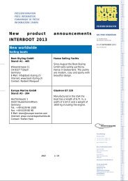 New product announcements INTERBOOT 2013