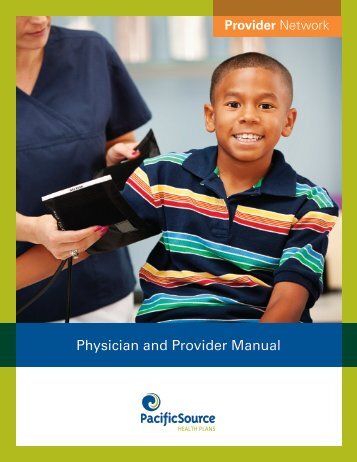 Complete Provider Manual - PacificSource