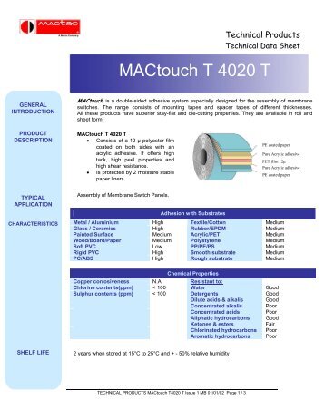MACtouch T 4020 T - Sericol