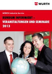 Veranstaltungen und Seminare 2013 - Würth Industrie Service ...