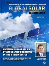 MaNufacTuRING SolaR PhoToVolTaIc PRoducTS IN The uNITed ...