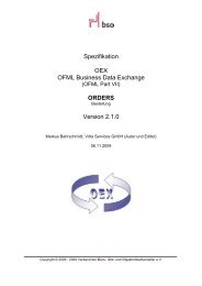 Spezifikation OEX OFML Business Data Exchange ORDERS Version 2.1.0 ...