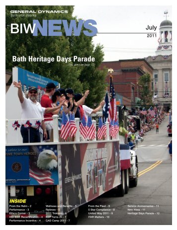 Bath Heritage Days Parade - Bath Iron Works