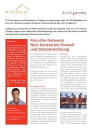 Palo Alto Networks Next Generation Firewall und ... - Belsoft AG
