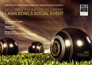 LAWN BOWLS SOCIAL EVENT - UDIA