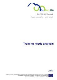 Training needs analysis - EuForMe