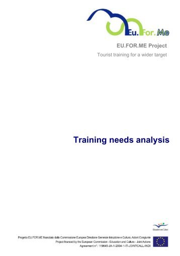 Training needs analysis - EuForMe