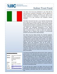 Italian Trust Fund - Inter-American Investment Corporation