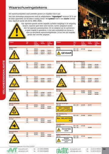 Waarschuwingstekens - AVT Industrial Components