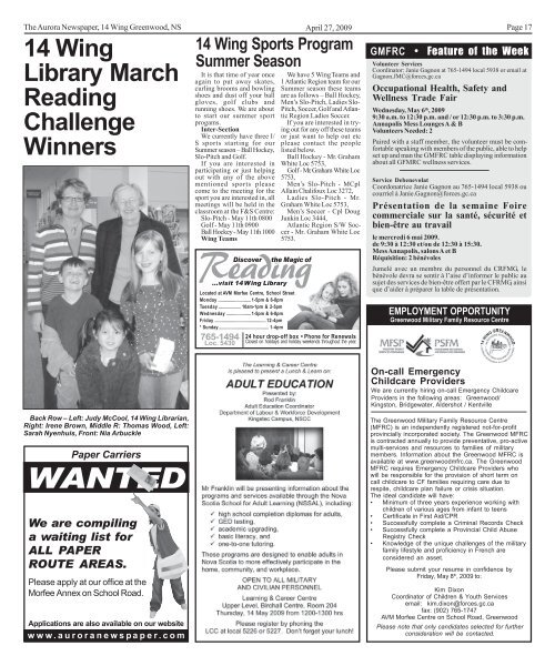 Apr 27 2009 - The Aurora Newspaper
