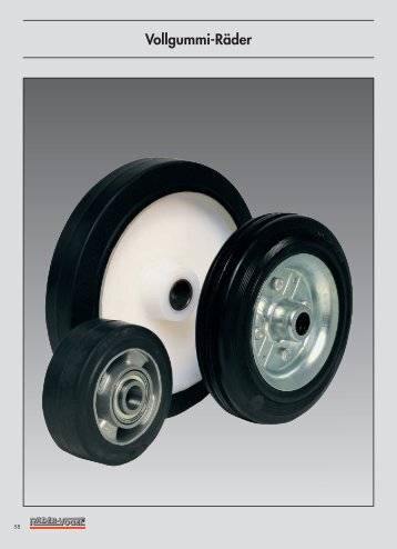 Solid rubber wheels and castors from our main ... - Räder-Vogel