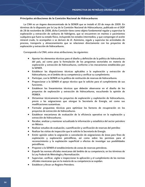 Prospectiva de PetrÃ³leo Crudo 2012 - 2006 - SecretarÃ­a de EnergÃ­a