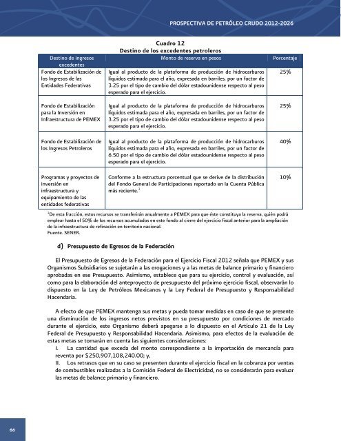 Prospectiva de PetrÃ³leo Crudo 2012 - 2006 - SecretarÃ­a de EnergÃ­a