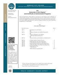 Art Associate in Arts Degree* and Certificate of Achievement Programs